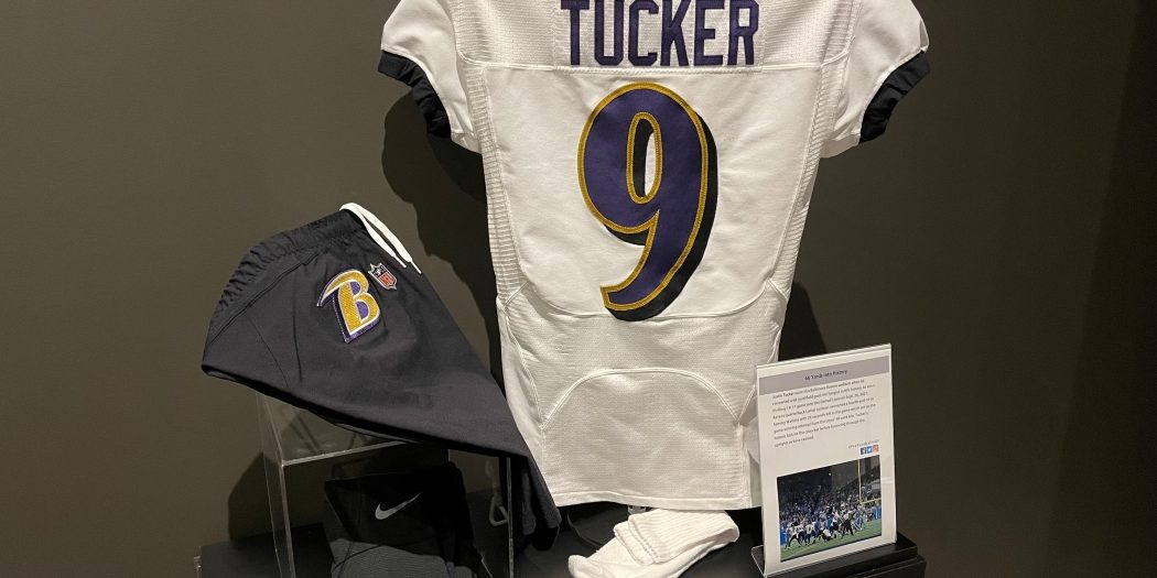 Uniform Worn By Justin Tucker During Record-Breaking Game Now On